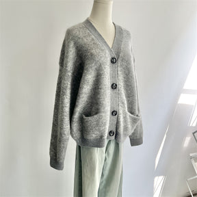 Thick Long Sleeves Wool Knitted Coat For Women