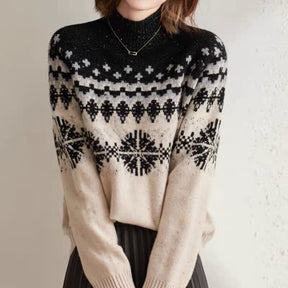 Winter Spring New Half Turtleneck Loose Sweater