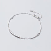 Silver Elegant Curved Gang Drill bracelet